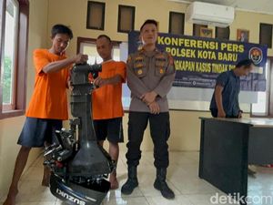 2 Pria di Jambi Curi Mesin Speedboat Kementerian PU untuk Main Judol