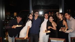 Romantis! Sandrinna Michelle Makan Bersama Kekasih dan Sahabat