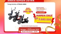 Beli Sepeda Listrik di Transmart Full Day Sale, Diskon Hingga 45%!