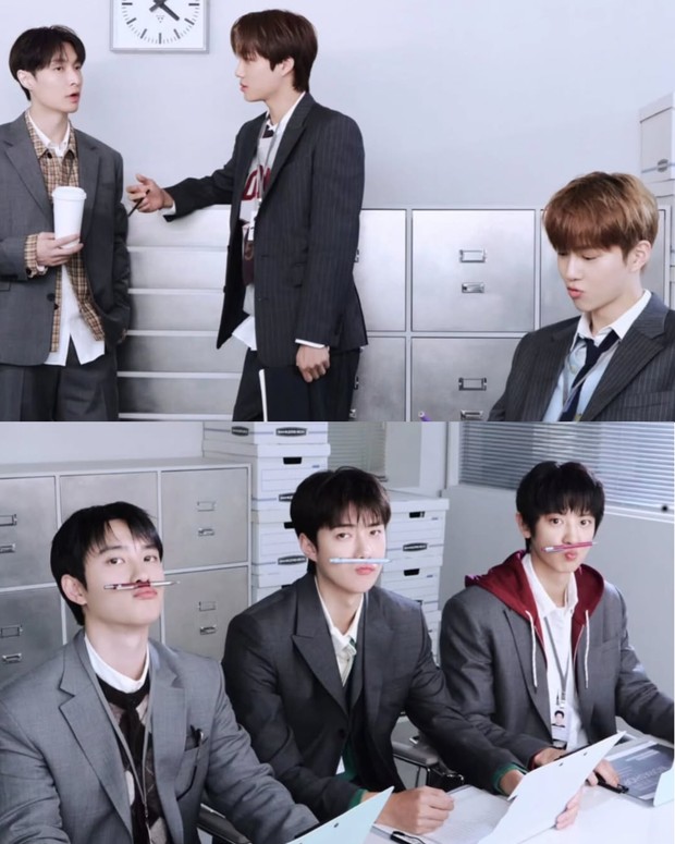 Potret EXO dalam Season's Greeting 2026/ Foto: instagram.com/weareone.exo Member EXO tampil seragam dalam potret Season's Greeting 2026 dengan mengenakan jas kerja bewarna silver yang menyerupai warna grup. Meskipun demikian, mereka tetap memancarkan pesona individu dengan gaya tersendiri.