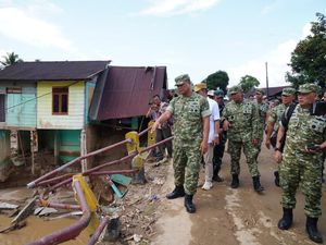 Desa Garoga Tapsel Termasuk Terparah Terdampak Banjir, Akses Jalan Terputus