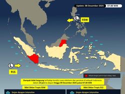 Ada Bibit Siklon di Samudra Hindia, Wilayah Ini Potensi Terdampak