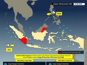 Ada Bibit Siklon di Samudra Hindia, Wilayah Ini Potensi Terdampak