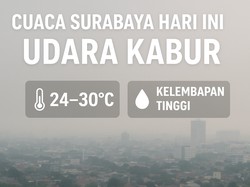Cuaca Surabaya Hari Ini: Udara Kabur dengan Suhu hingga 30 Derajat