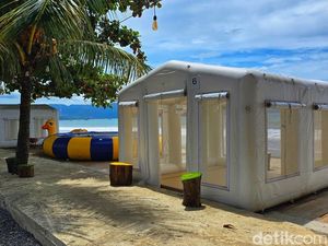 Viral WNA Korea Pagar Pantai Citepus Demi Glamping
