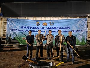 Bantuan Ribuan Cangkul-Sekop dari Polda Riau Telah Tiba di Aceh