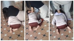 Video Viral! Siswi SMP di Muratara Dibully Temannya gegara Status WA