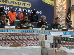 Bea Cukai Gagalkan Penyelundupan 11,7 Juta Batang Rokok Ilegal di Lampung
