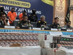 Bea Cukai Gagalkan Penyelundupan 11,7 Juta Batang Rokok Ilegal di Lampung