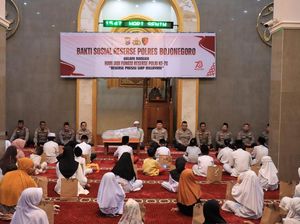 HUT Reserse ke-78, Satreskrim Bojonegoro Berbagi ke Anak Yatim-Dhuafa