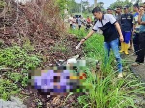 Lansia Tewas di Pinggir Jalan Muara Enim, Diduga Laka Tunggal