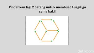 Sederhana Tapi Menjebak! Coba Pindahkan Batang Korek Ini agar Polanya Tepat