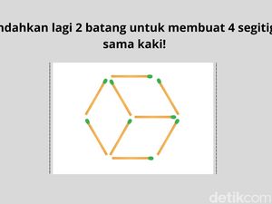 Sederhana Tapi Menjebak! Coba Pindahkan Batang Korek Ini agar Polanya Tepat
