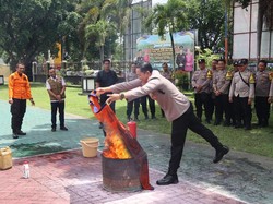 Cara Polisi Magetan Tingkatkan Kesiapsiagaan Penanganan Kebakaran