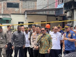 Video Mendagri Cek TKP Kebakaran Gedung Terra Drone