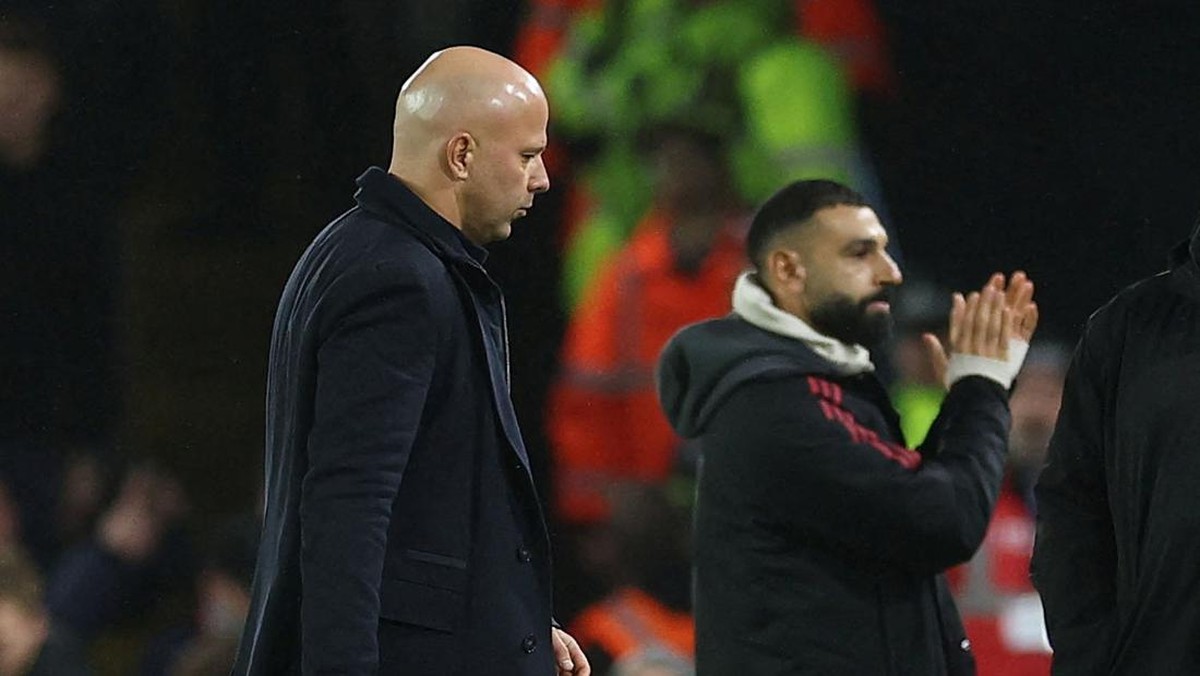 Mohamed Salah diminta segera berdamai dengan Arne Slot. (Action Images via Reuters/Andrew Boyers)