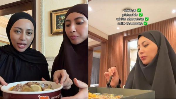 Rachel Vennya Umrah, Cicip Nasi Mandhi dan Kunafa yang Enak!