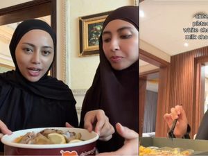 Rachel Vennya Umrah, Cicip Nasi Mandhi dan Kunafa yang Enak!