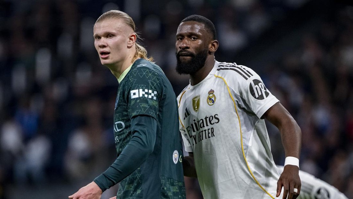 Bek Real Madrid Antonio Rudiger menantikan duel dengan Erling Haaland (Foto: Getty Images/Eurasia Sport Images)
