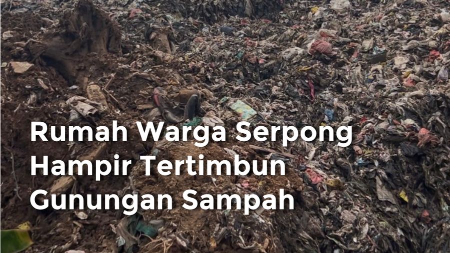 Video: Rumah Warga Serpong Hampir Tertimbun Gunungan Sampah