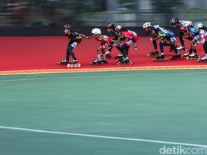 Atlet Sepatu Roda Tancap Gas di Kualifikasi Porprov Jabar