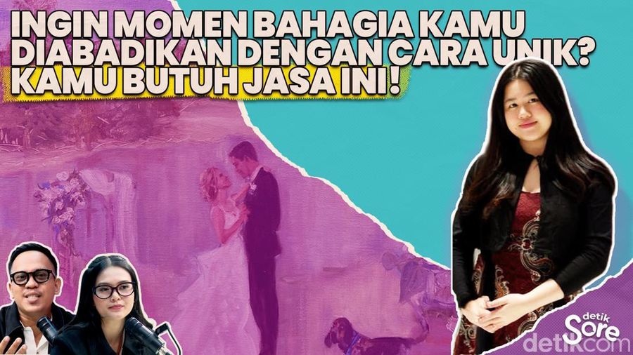 Video: Tren Live Wedding Painting, Menangkap Cinta dalam Goresan Kanvas
