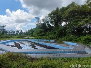 Penampakan Proyek Kolam Renang Margokaton Rp 1,2 M Mangkrak Diduga Dikorupsi