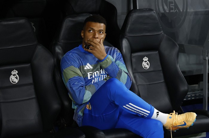 Soccer Football - UEFA Champions League - Real Madrid v Manchester City -  Santiago Bernabeu, Madrid, Spain - December 10, 2025 Real Madrid's Kylian Mbappe before the match REUTERS/Susana Vera