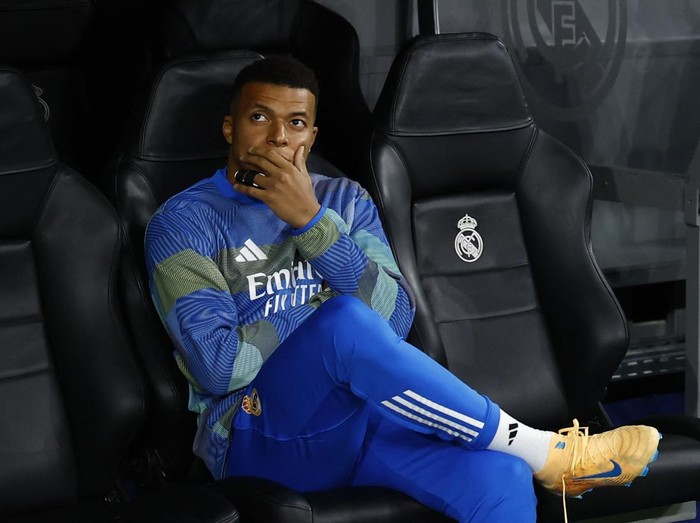 Soccer Football - UEFA Champions League - Real Madrid v Manchester City -  Santiago Bernabeu, Madrid, Spain - December 10, 2025 Real Madrid's Kylian Mbappe before the match REUTERS/Susana Vera