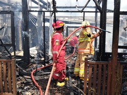 Homestay di Baki Sukoharjo Ludes Terbakar Diduga gegara Korsleting