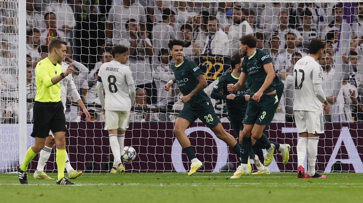 Manchester City menang comeback 2-1 di markas Real Madrid. (Action Images via Reuters/Andrew Couldridge)