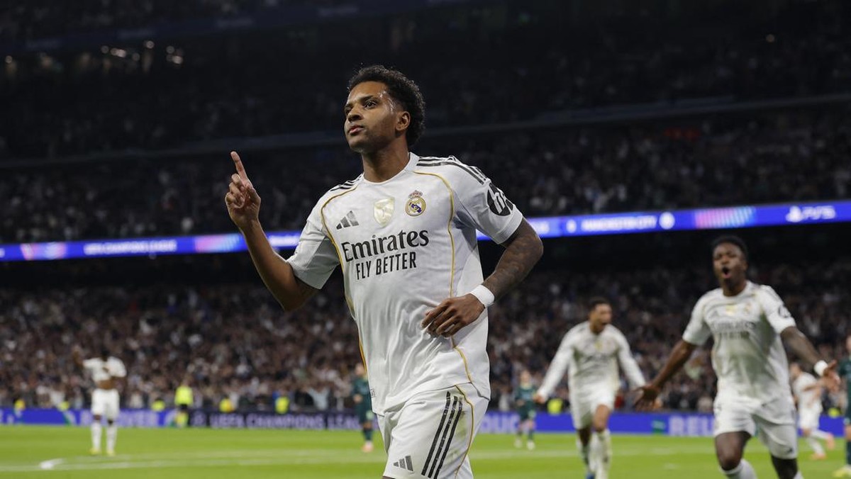 Rodrygo akhiri puasa gol sejak bulan Maret. (Action Images via Reuters/Andrew Couldridge)
