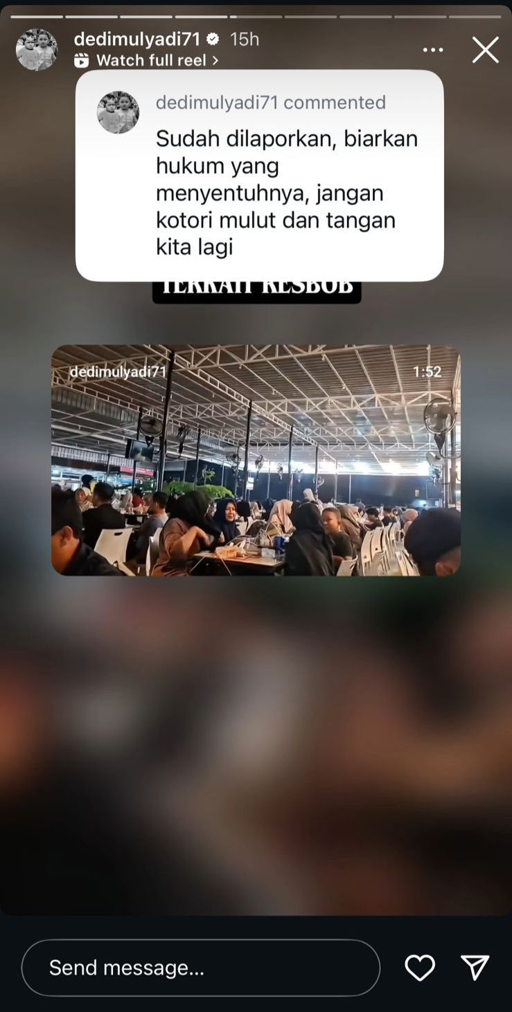 Dedi Mulyadi Soal Kasus Resbob Hina Orang Sunda