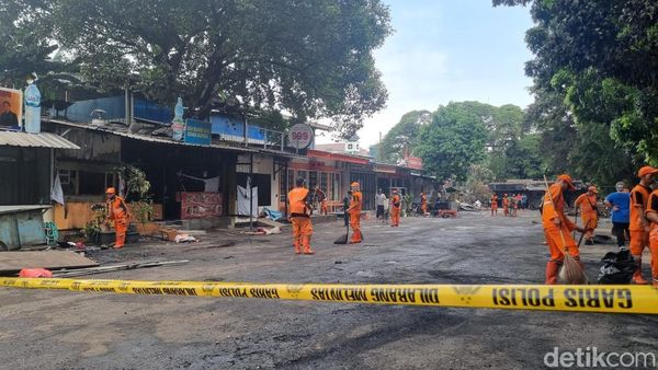 Penampakan TKP Sisa Ricuh Usai Matel Tewas Dikeroyok di Kalibata