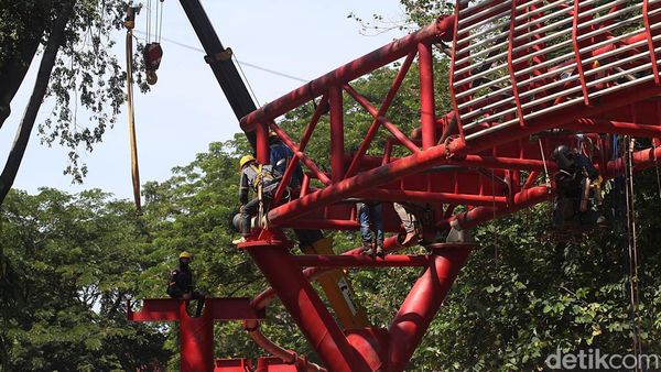 Melihat Progres Pembangunan Skybridge Taman Langsat dan Ayodya