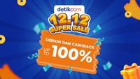 Promo 12.12 detikcom! Borong Elektronik, Makanan, Tiket Liburan Diskon & Cashback hingga 100%