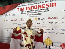 Bawa Pulang Emas, Rendy Varera Disambut Tanjidor di Tanah Air