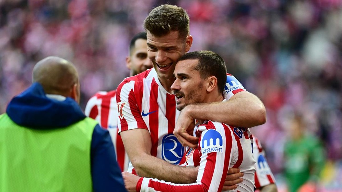 Atletico Madrid kalahkan Valencia 2-1 lewat gol Antoine Griezmann. (REUTERS/Juan Barbosa)