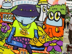 Jakarta Mural Festival Jadi Panggung Ekspresi Seniman Lokal