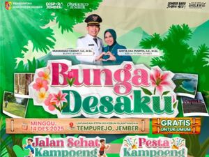 Gus Fawait Ajak Warga Tempurejo Jalan Sehat, Banyak Doorprize Menarik!