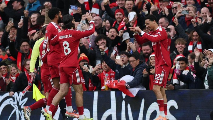 Liverpool Vs Brighton: Gol Kilat Ekitike Bawa The Reds Unggul di Babak I