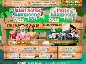 Gus Fawait Ajak Warga Tempurejo Jalan Sehat, Ada Banyak Doorprize Menarik!