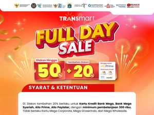 Transmart Full Day Sale Besok Datang Lagi! Hujan Diskon 50% + 20%