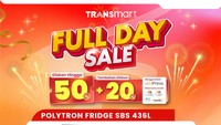 Kulkas 436L Diskon Jumbo di Transmart Full Day Sale!