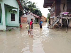 Puluhan Rumah di 3 Desa Muara Enim Terendam Banjir