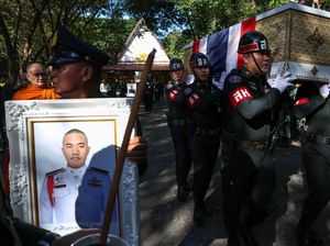 Gugur di Medan Perbatasan, Prajurit Thailand Dipulangkan dengan Upacara Haru