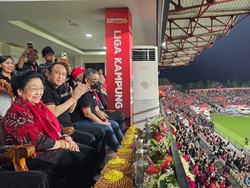 Megawati Nonton Final Soekarno Cup, Beri Pesan Ini untuk Sepakbola