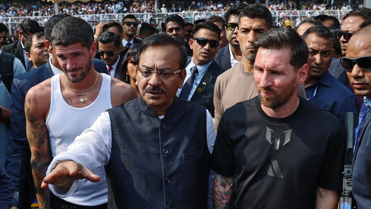Lionel Messi di India. (Foto: REUTERS/Sahiba Chawdhary)
