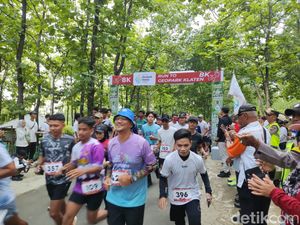 Senangnya Peserta Run to Geopark Lewati Trek Bagus: Bisa Kenalkan Wisata