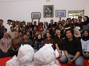 HS Gandeng Slank Salurkan Bantuan untuk Mahasiswa Sumatera di Semarang
